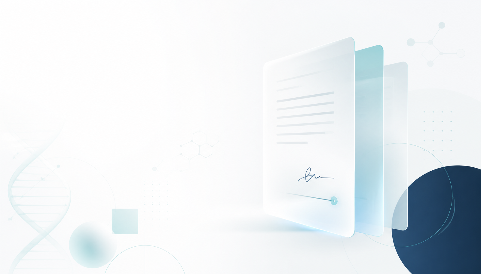 Abstract terms and legal documents illustration